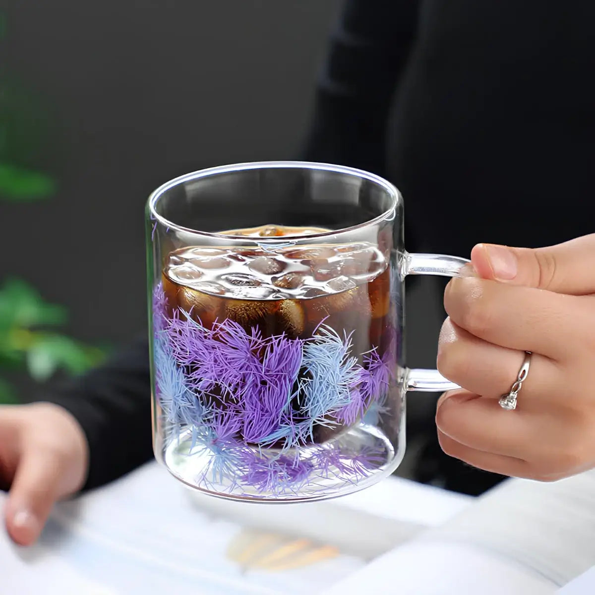 Brisa Artisan Double-Walled Glass Mug