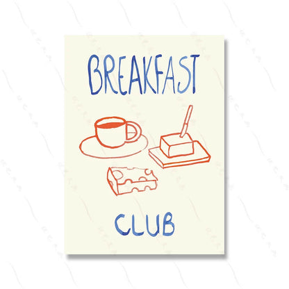 Breakfast Club Art Prints Wall Decor Series