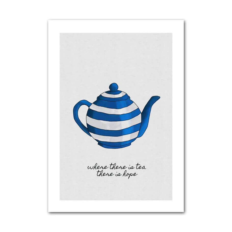 Coffee & Tea Pastel Art Prints Wall Decor Series